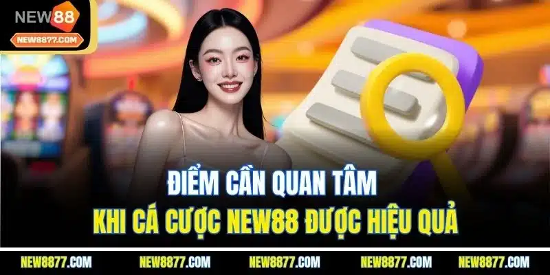 Hướng Dẫn New88 | Bắt Đầu Cá Cược Online Nhanh Chóng 4 Điểm cần quan tâm khi cá cược New88 được hiệu quả