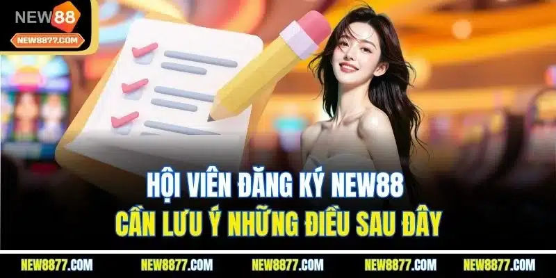 Đăng Ký New88 - Tạo Tài Khoản Nhanh Chóng Chưa Đến 5 Phút 1 Hội viên đăng ký New88 cần lưu ý những điều sau đây