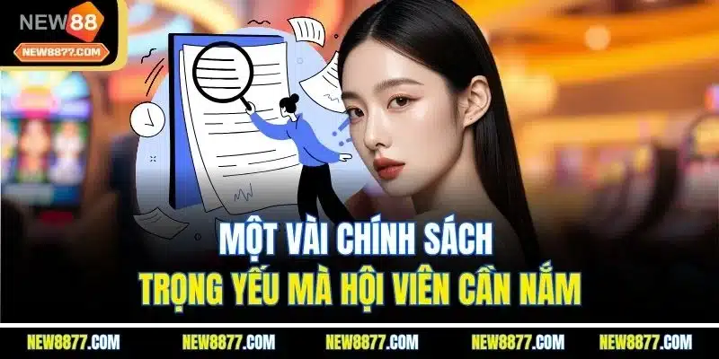 Điều Khoản Và Điều Kiện New88 - Công Bằng Cho Mọi Hội Viên 3 Một vài chính sách trọng yếu mà hội viên cần nắm